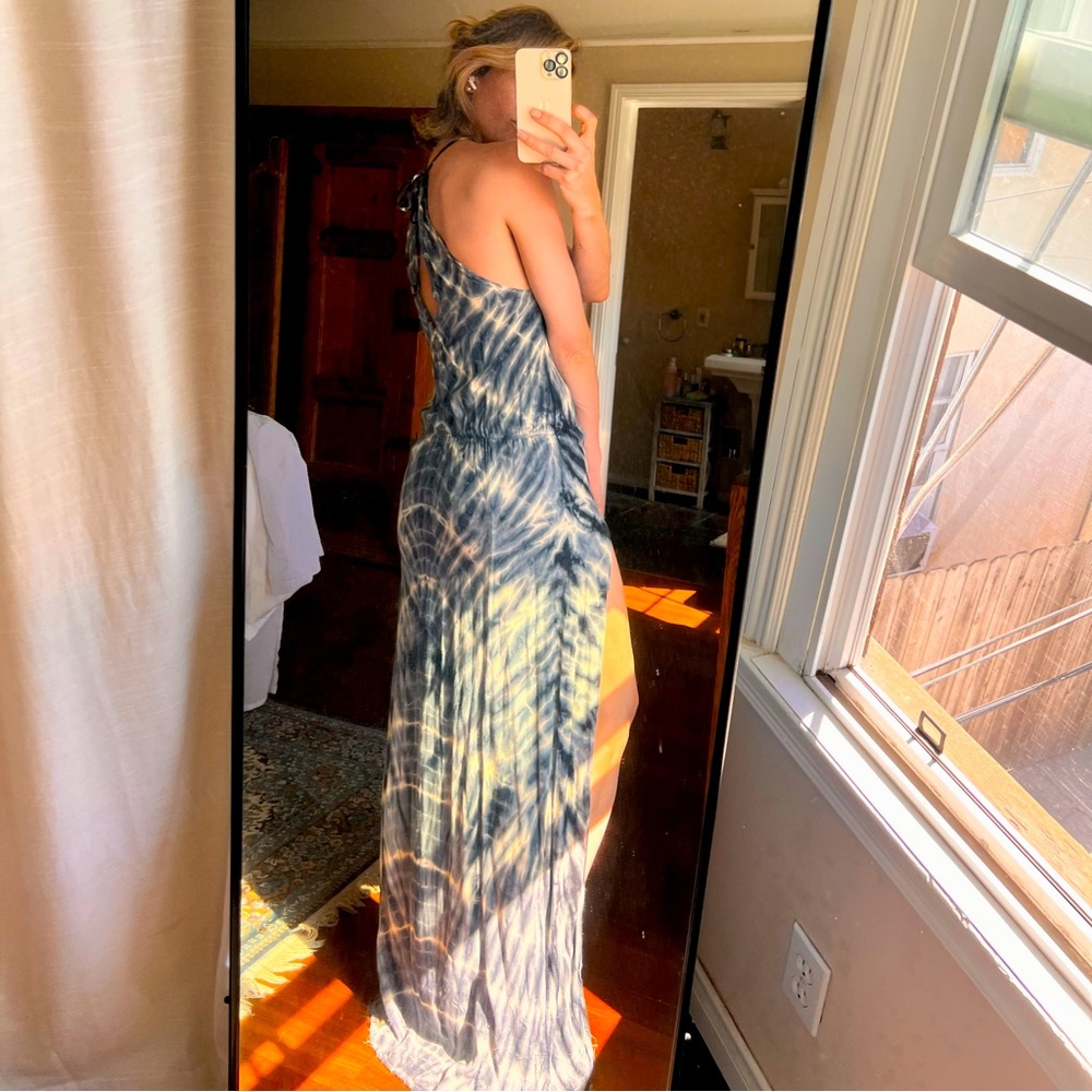 Tie Dye Summer Dress - halter neck
